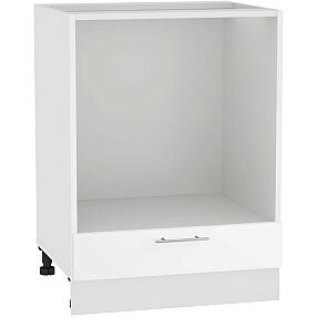 Шкаф нижний под духовку Валерия-М НД 600 Белый глянец-Белый