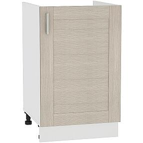 Шкаф нижний под мойку с 1-ой дверцей Лофт НМ 600 Cappuccino Veralinga-Белый