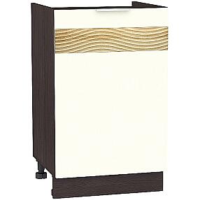 Шкаф нижний под мойку с 1-ой дверцей Терра DL НМ 500 Ваниль Софт-Венге