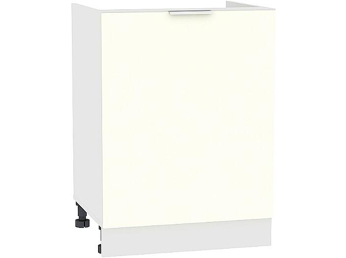 Шкаф нижний под мойку с 1-ой дверцей Терра НМ 600 Ваниль Софт-Белый
