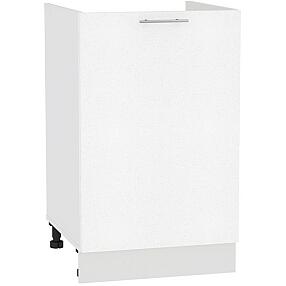 Шкаф нижний под мойку с 1-ой дверцей Валерия-М НМ 500 Белый металлик-Белый