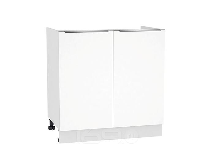 Шкаф нижний под мойку с 2-мя дверцами Фьюжн НМ 800 Brilliant-Белый