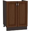 Шкаф нижний под мойку с 2-мя дверцами Шале НМ 600 Brown Oak-Венге