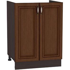 Шкаф нижний под мойку с 2-мя дверцами Шале НМ 600 Brown Oak-Венге