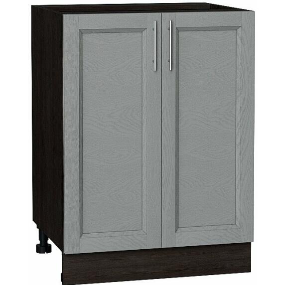 Шкаф нижний под мойку с 2-мя дверцами Сканди НМ 600 Grey Softwood-Венге