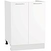 Шкаф нижний под мойку с 2-мя дверцами Валерия-М НМ 600 Белый глянец-Белый
