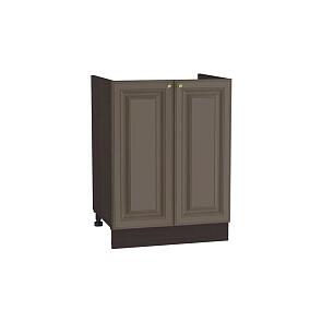 Шкаф нижний под мойку с 2-мя дверцами Версаль НМ 600 Смоки Софт-Венге 