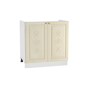 Шкаф нижний под мойку с 2-мя дверцами Версаль НМ 800 Ваниль Софт-Белый