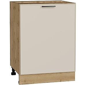 Шкаф нижний с 1-ой дверцей Эйр Cream Silk/Дуб Вотан 816*600*480