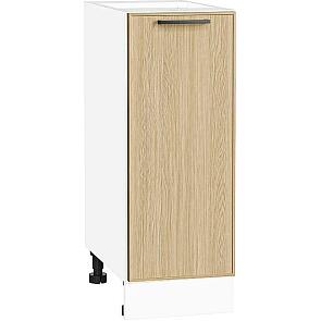 Шкаф нижний с 1-ой дверцей Эйр Real Oak/Белый 816*300*480