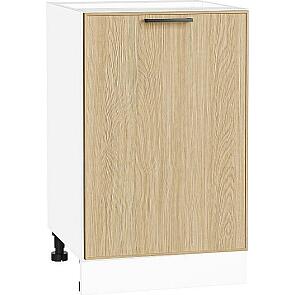 Шкаф нижний с 1-ой дверцей Эйр Real Oak/Белый 816*500*480