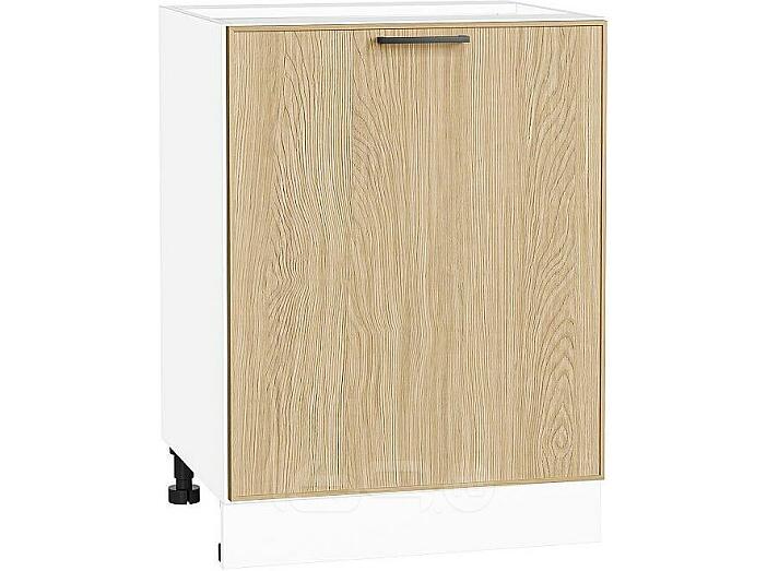 Шкаф нижний с 1-ой дверцей Эйр Real Oak/Белый 816*600*480