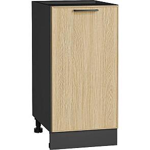 Шкаф нижний с 1-ой дверцей Эйр Real Oak/Graphite 816*400*480