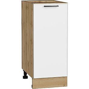 Шкаф нижний с 1-ой дверцей Эйр White Silk/Дуб Вотан 816*350*480