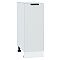 Шкаф нижний с 1-ой дверцей Евро Белый / Белый 816*300*478