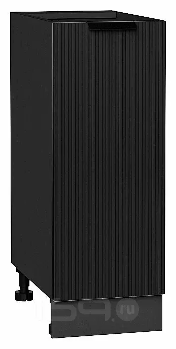 Шкаф нижний с 1-ой дверцей Евро Лайн Антрацит / Graphite 816*300*478