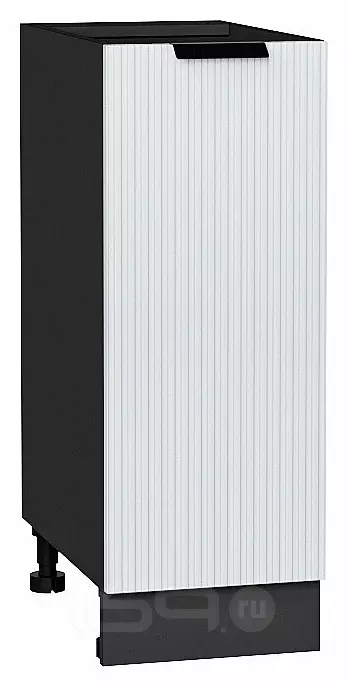 Шкаф нижний с 1-ой дверцей Евро Лайн Белый / Graphite 816*300*478