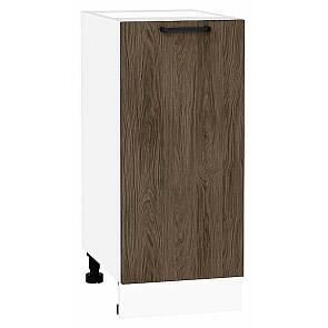 Шкаф нижний с 1-ой дверцей Флэт Brown Casella Oak 2S/Белый 816*350*478