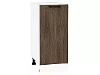 Шкаф нижний с 1-ой дверцей Флэт Brown Casella Oak 2S/Белый 816*350*478