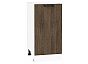 Шкаф нижний с 1-ой дверцей Флэт Brown Casella Oak 2S/Белый 816*400*478