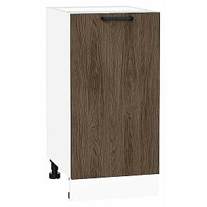 Шкаф нижний с 1-ой дверцей Флэт Brown Casella Oak 2S/Белый 816*400*478