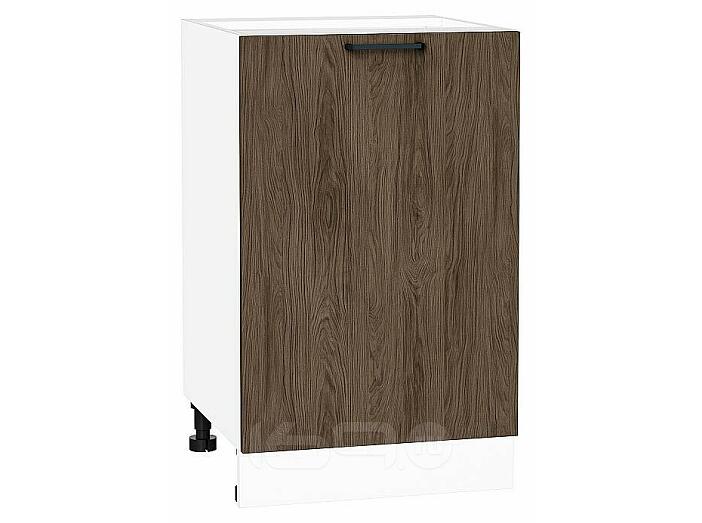 Шкаф нижний с 1-ой дверцей Флэт Brown Casella Oak 2S/Белый 816*500*478