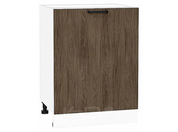 Шкаф нижний с 1-ой дверцей Флэт Brown Casella Oak 2S/Белый 816*600*478