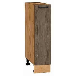 Шкаф нижний с 1-ой дверцей Флэт Brown Casella Oak 2S/Дуб Вотан 816*200*478