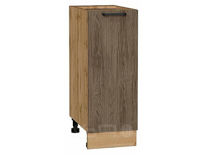 Шкаф нижний с 1-ой дверцей Флэт Brown Casella Oak 2S/Дуб Вотан 816*300*478