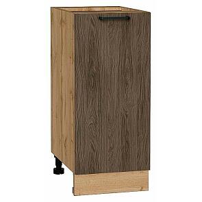 Шкаф нижний с 1-ой дверцей Флэт Brown Casella Oak 2S/Дуб Вотан 816*350*478
