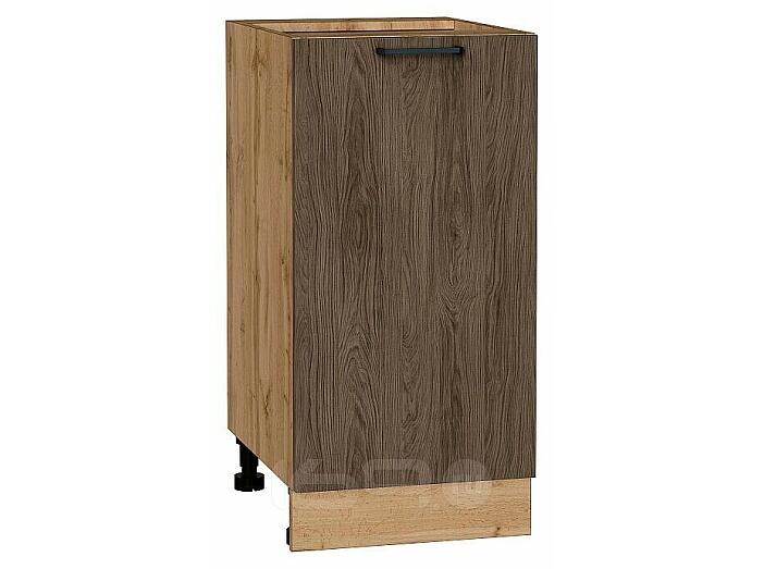 Шкаф нижний с 1-ой дверцей Флэт Brown Casella Oak 2S/Дуб Вотан 816*400*478