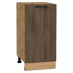 Шкаф нижний с 1-ой дверцей Флэт Brown Casella Oak 2S/Дуб Вотан 816*400*478