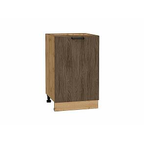 Шкаф нижний с 1-ой дверцей Флэт Brown Casella Oak 2S/Дуб Вотан 816*500*478