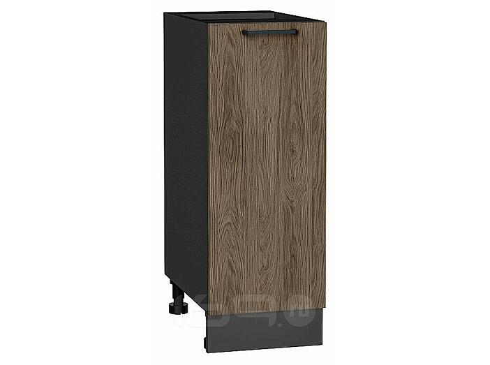 Шкаф нижний с 1-ой дверцей Флэт Brown Casella Oak 2S/Graphite 816*300*478