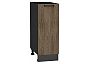 Шкаф нижний с 1-ой дверцей Флэт Brown Casella Oak 2S/Graphite 816*300*478