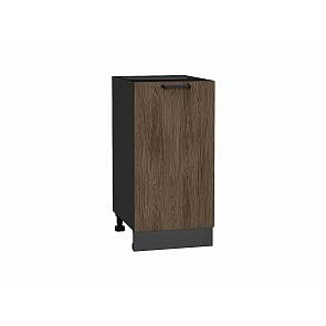 Шкаф нижний с 1-ой дверцей Флэт Brown Casella Oak 2S/Graphite 816*400*478