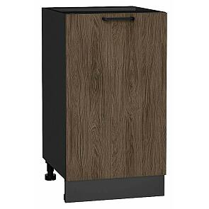 Шкаф нижний с 1-ой дверцей Флэт Brown Casella Oak 2S/Graphite 816*450*478