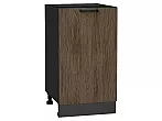 Шкаф нижний с 1-ой дверцей Флэт Brown Casella Oak 2S/Graphite 816*450*478