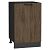 Шкаф нижний с 1-ой дверцей Флэт Brown Casella Oak 2S/Graphite 816*500*478