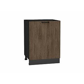 Шкаф нижний с 1-ой дверцей Флэт Brown Casella Oak 2S/Graphite 816*600*478