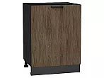 Шкаф нижний с 1-ой дверцей Флэт Brown Casella Oak 2S/Graphite 816*600*478