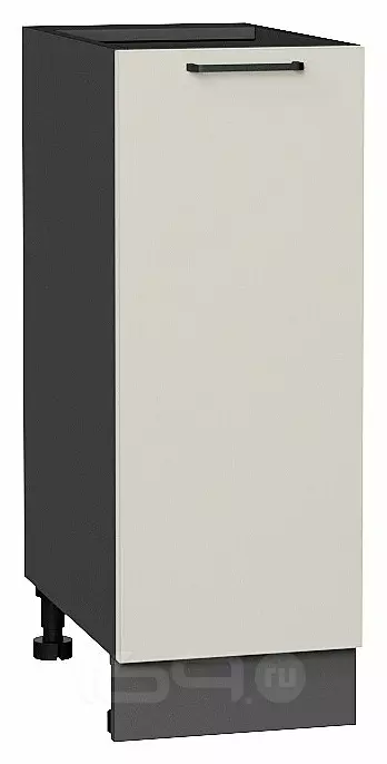 Шкаф нижний с 1-ой дверцей Флэт Cashmere In 2S/Graphite 816*300*478