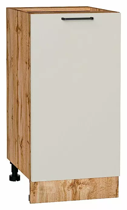 Шкаф нижний с 1-ой дверцей Флэт Cashmere In 2S/Дуб Вотан 816*400*478
