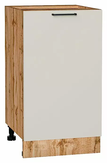 Шкаф нижний с 1-ой дверцей Флэт Cashmere In 2S/Дуб Вотан 816*450*478