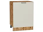 Шкаф нижний с 1-ой дверцей Флэт Cashmere In 2S/Дуб Вотан 816*600*478