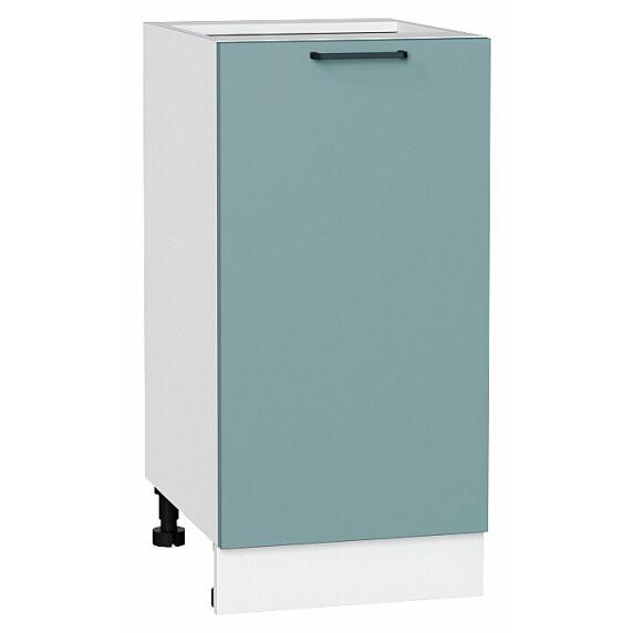 Шкаф нижний с 1-ой дверцей Флэт Grey-green In 2S/Белый 816*400*478