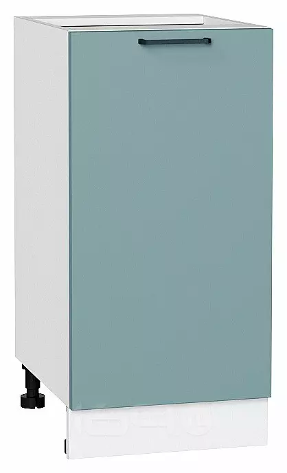 Шкаф нижний с 1-ой дверцей Флэт Grey-green In 2S/Белый 816*400*478