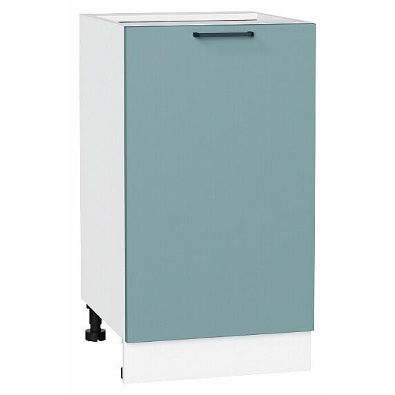 Шкаф нижний с 1-ой дверцей Флэт Grey-green In 2S/Белый 816*450*478