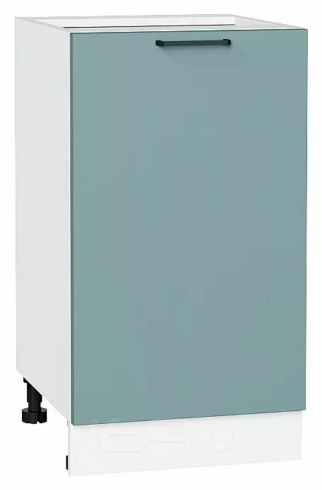 Шкаф нижний с 1-ой дверцей Флэт Grey-green In 2S/Белый 816*450*478