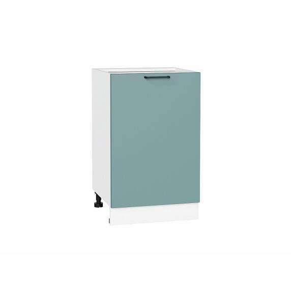 Шкаф нижний с 1-ой дверцей Флэт Grey-green In 2S/Белый 816*500*478